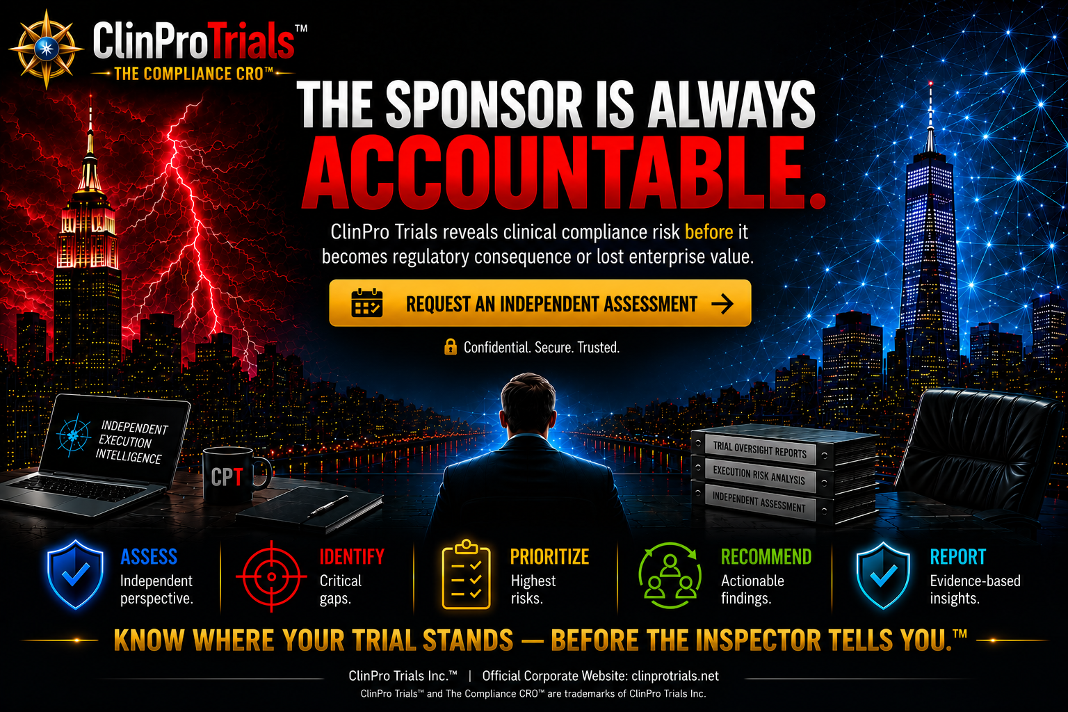 Home — ClinPro Trials, The Compliance CRO: the sponsor is always accountable